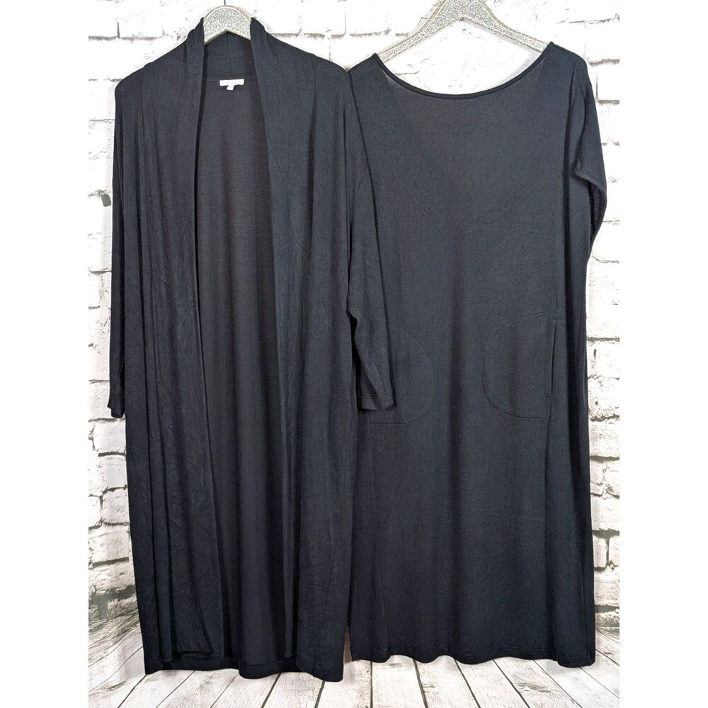 CALME by JOHNNY WAS Caftan & Robe Soft Comfort Sleep Lounge Luxury Pockets M/L